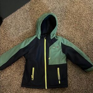 Swiss Tech Boys Jacket - Green and Black